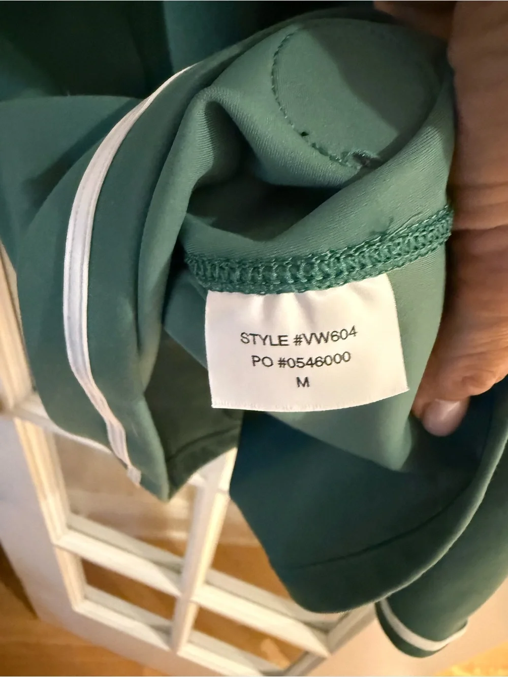 Vuori Emerald Green Racerback Tennis Dress with White Piping Size M - Picture 8 of 8